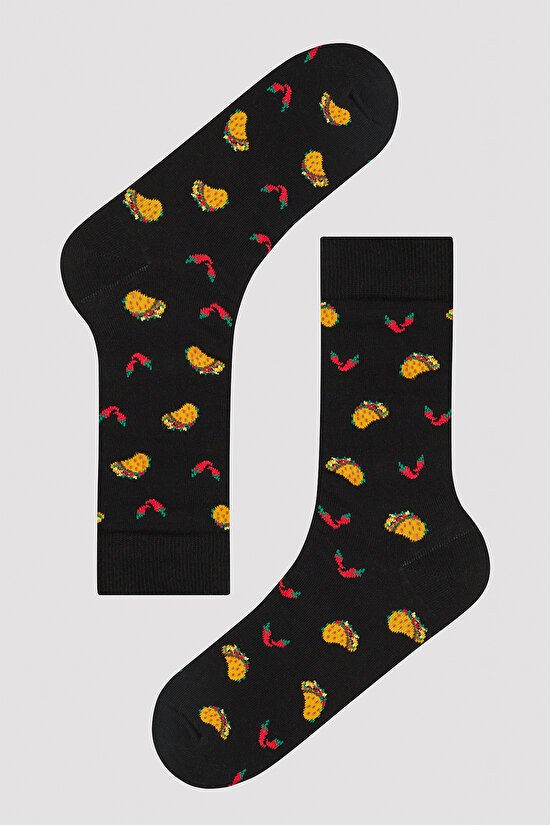 Erkek Food 2li Siyah Soket Çorap - 3