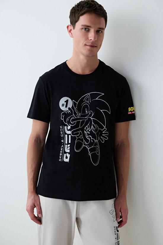 Sonic Pantolonlu Çok Renkli Pijama Takımı - 3