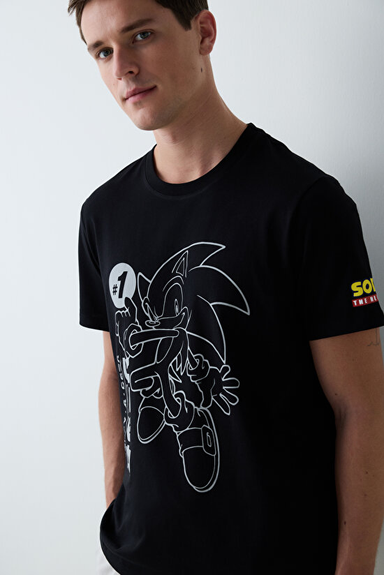 Sonic Pantolonlu Çok Renkli Pijama Takımı - 4