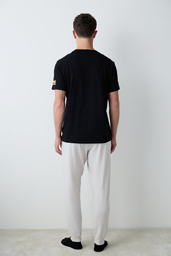 Sonic Pantolonlu Çok Renkli Pijama Takımı - 6