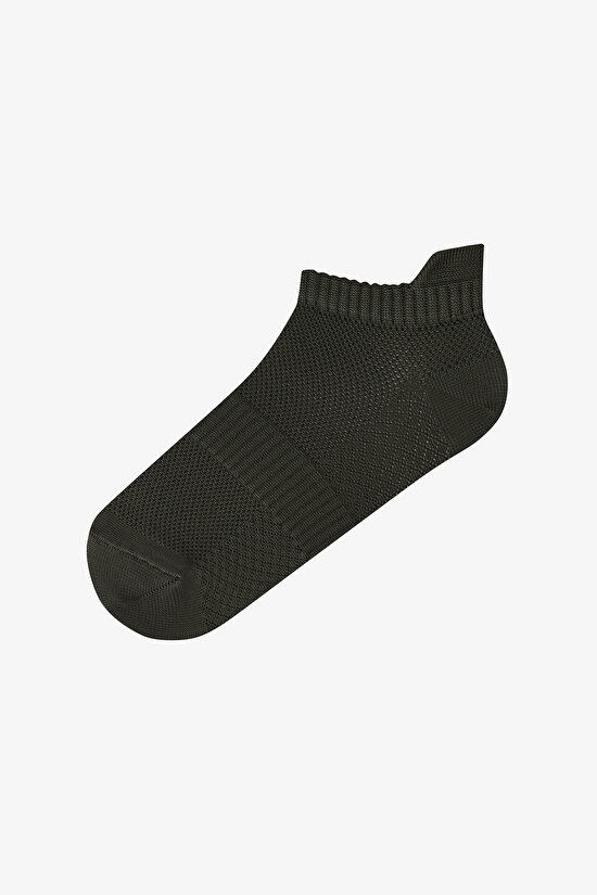 Yeşil Fit Back 3 Çift Patik Çorap - 3