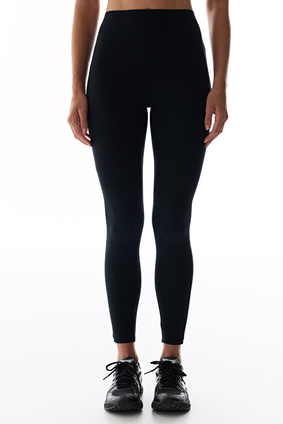 Black Shaping V-Shape Leggings - 2
