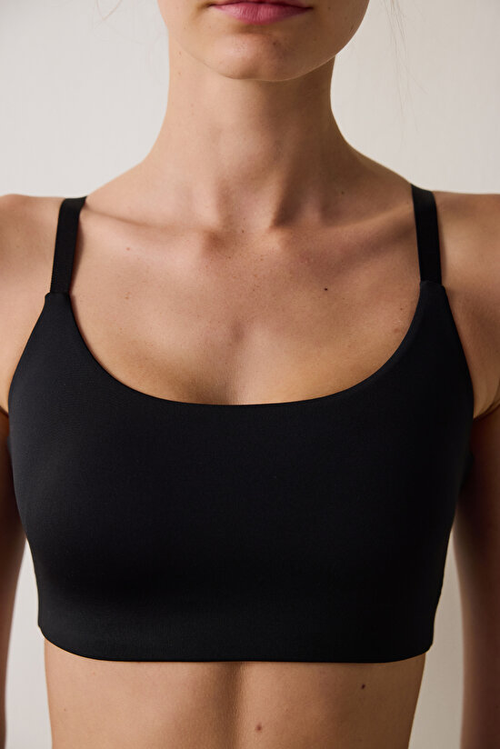 Siyah Hafif Destek Basic Spor Sütyeni Siyah Hafif Destek Basic Spor Sütyeni - 3