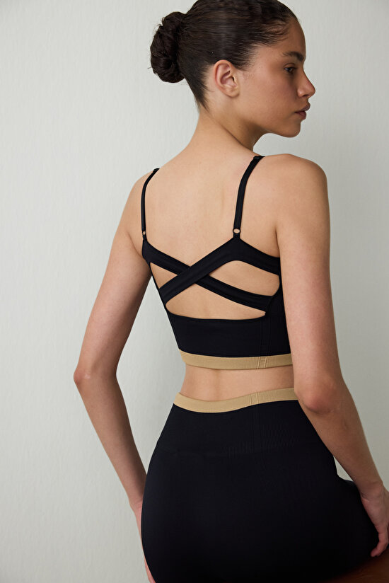 Black Seamless High Waist Leggings - 5