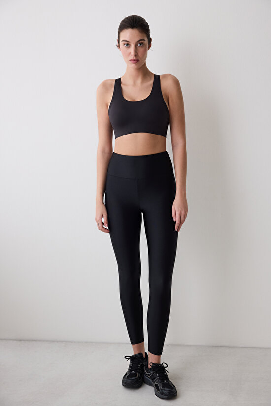 Siyah Parlak Tayt - 4