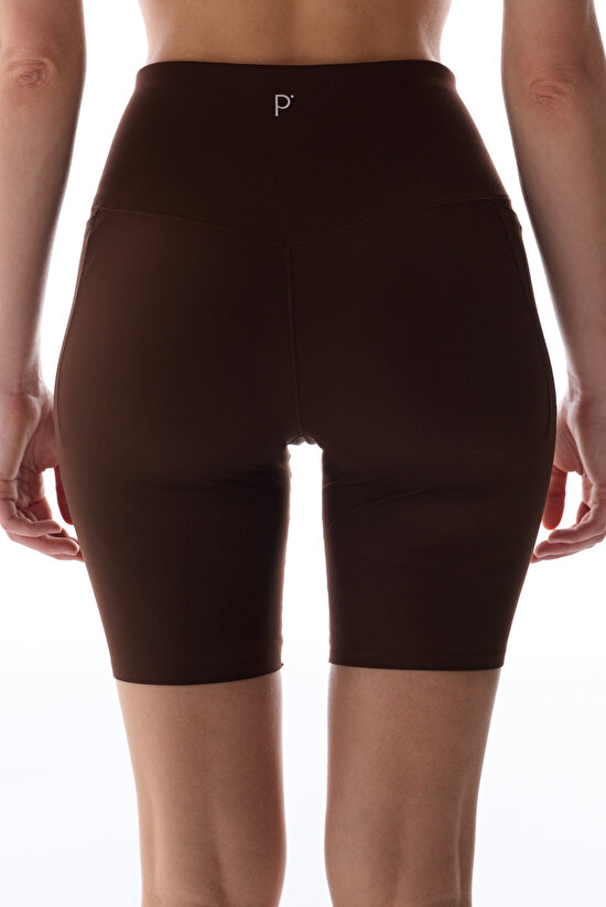 Kahverengi Merrow Cep Detaylı Biker Tayt - 3