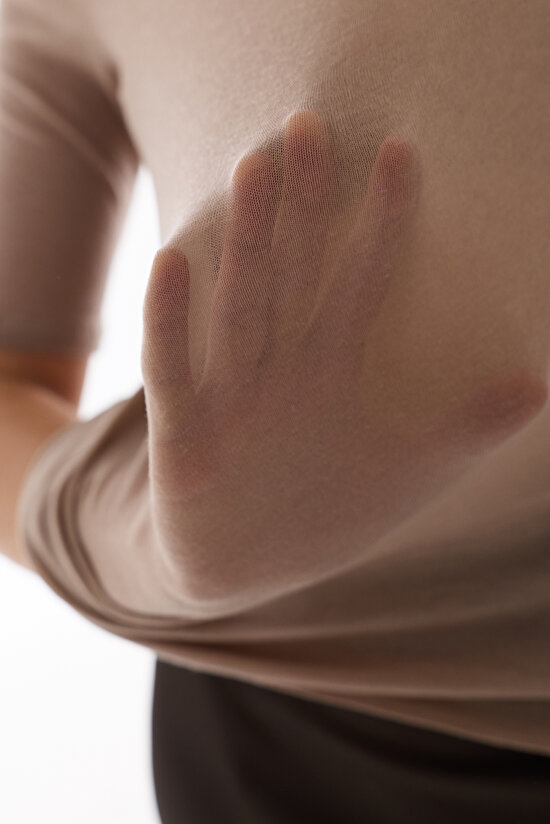 Dark Beige Turtle Neck Cashmere Top - 8