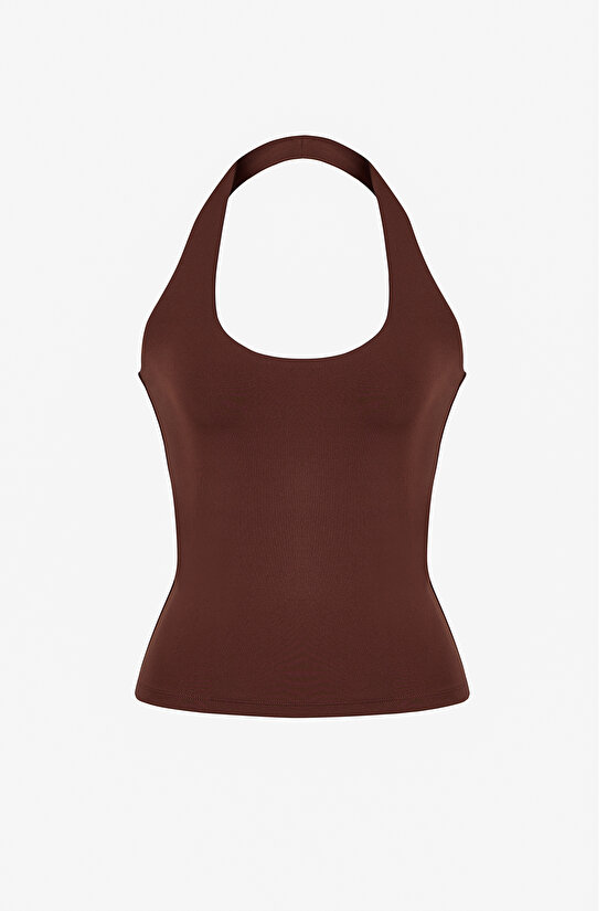 Kahverengi Halter Üst - 4