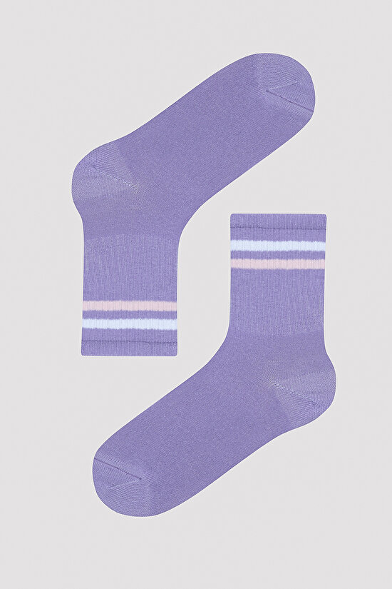Kız Çocuk Soft Line Beyaz 3lü Soket Çorap - 4
