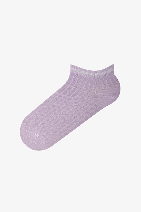 Burgundy Smoke Mini Pattern Ditsy Floral 5 Pack Liner Socks - 3