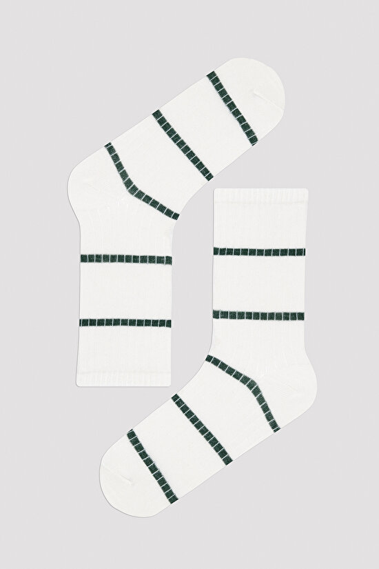 Basic Line Beyaz 5li Soket Çorap - 3