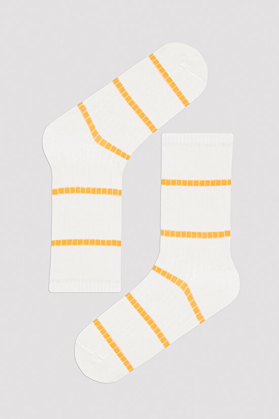 Basic Line Beyaz 5li Soket Çorap - 4