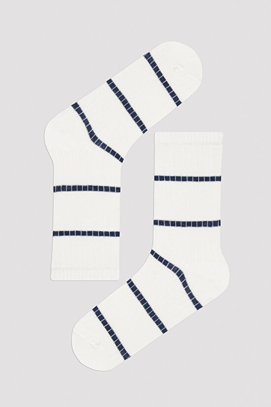 Basic Line Beyaz 5li Soket Çorap - 5