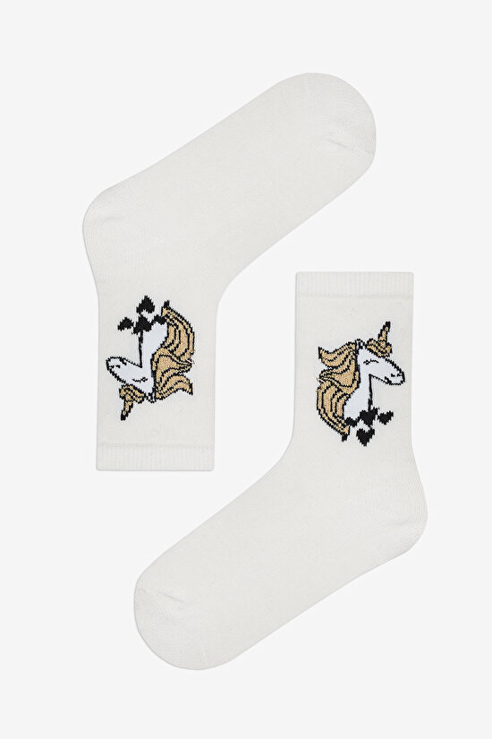 Kız Çocuk Unicorn Shine 4lü Soket Çorap - 5