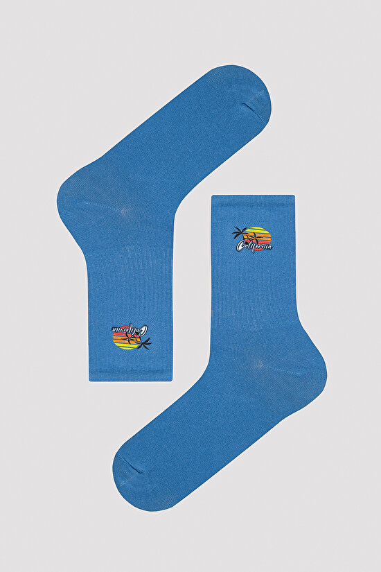 Erkek Sunset Mavi Soket Çorap - 1