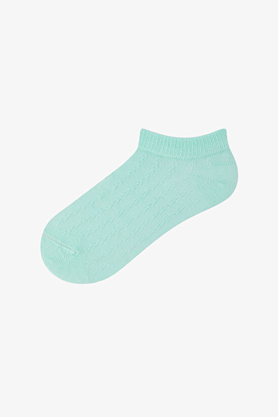 Renkli Kız Çocuk Tiny Braids 4 'lü Patik Çorap - 3