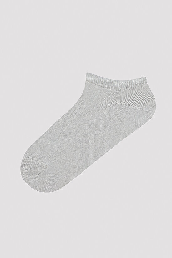 Zigzag Desenli 5li Gri Patik Çorap - 6
