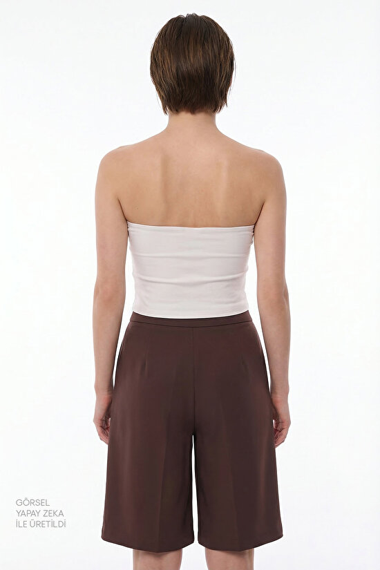 Beyaz Straplez Üst - 2