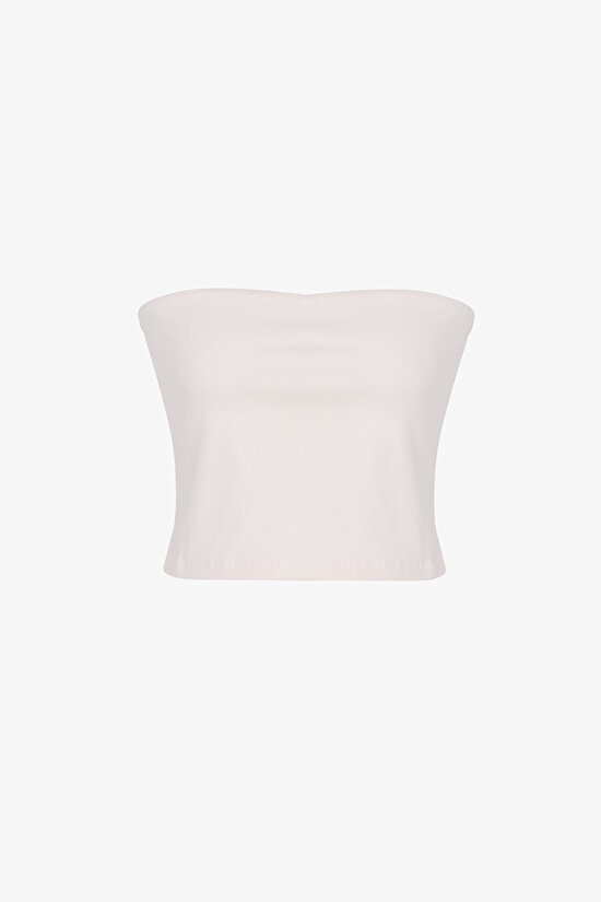 Beyaz Straplez Üst - 5