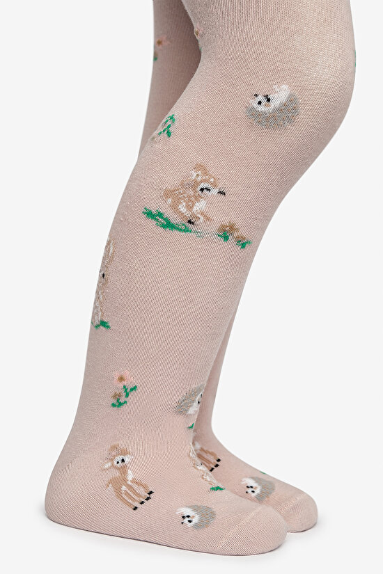 Pretty Mini Forest Pudra Pembesi Külotlu Çorap - 3