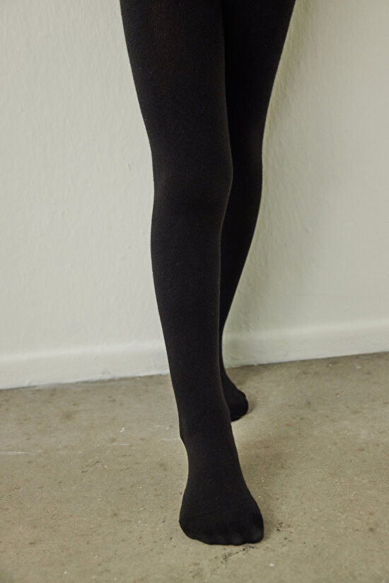 Pretty Koton Siyah 2li Külotlu Çorap - 3