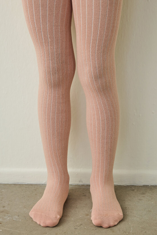 Pretty Rib Pembe 2li Külotlu Çorap - 3