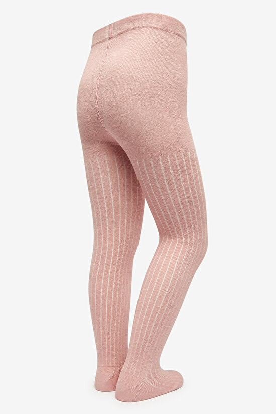 Pretty Rib Pembe 2li Külotlu Çorap - 6
