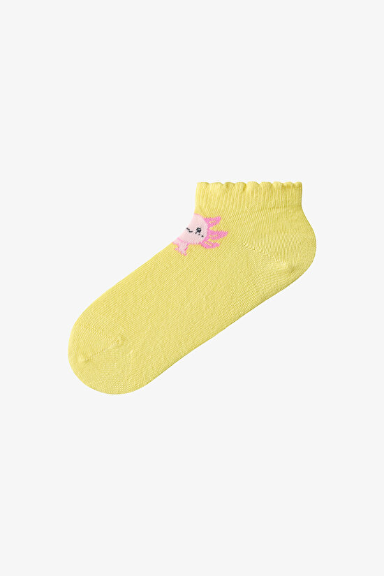 Renkli Kız Çocuk Relaxolot 4'lü Patik Çorap - 3