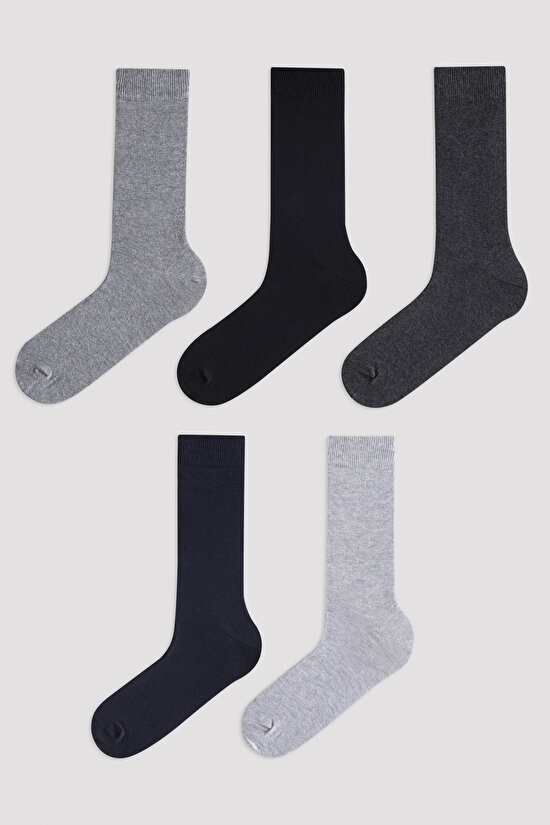 Erkek Basic 5li Soket Çorap - 1