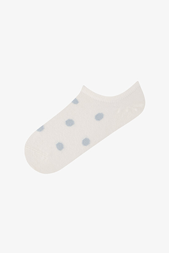 5 Pairs Seamless Toe Cotton Colorful Polka Dot Patterned Sneaker Socks - 6