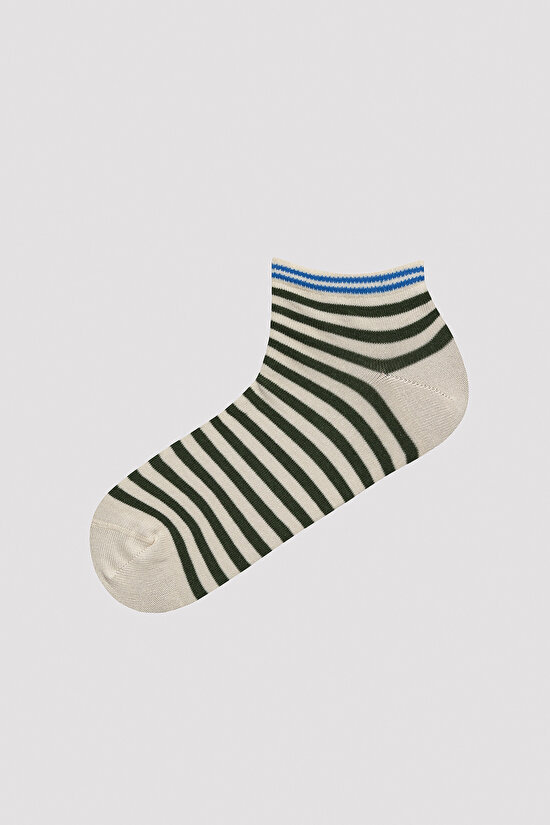 Erkek Lift Stripe 5li Patik Çorap - 4
