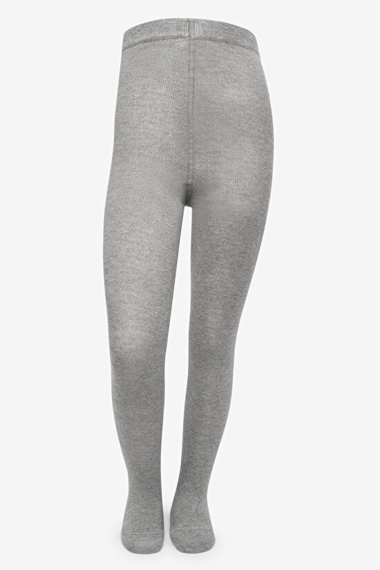 Pretty Koton Gri 2li Külotlu Çorap - 5