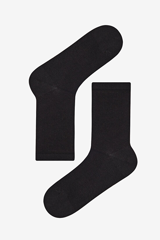 Stripe Dot 5li Gri Çok Renkli Burun Dikişsiz Soket Çorap - 5