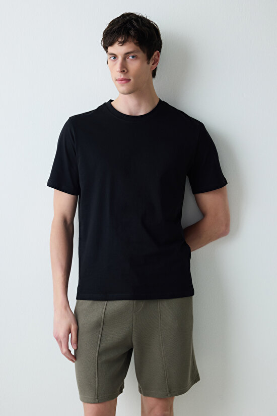 Erkek Timeless Siyah Pijama Üstü - 3