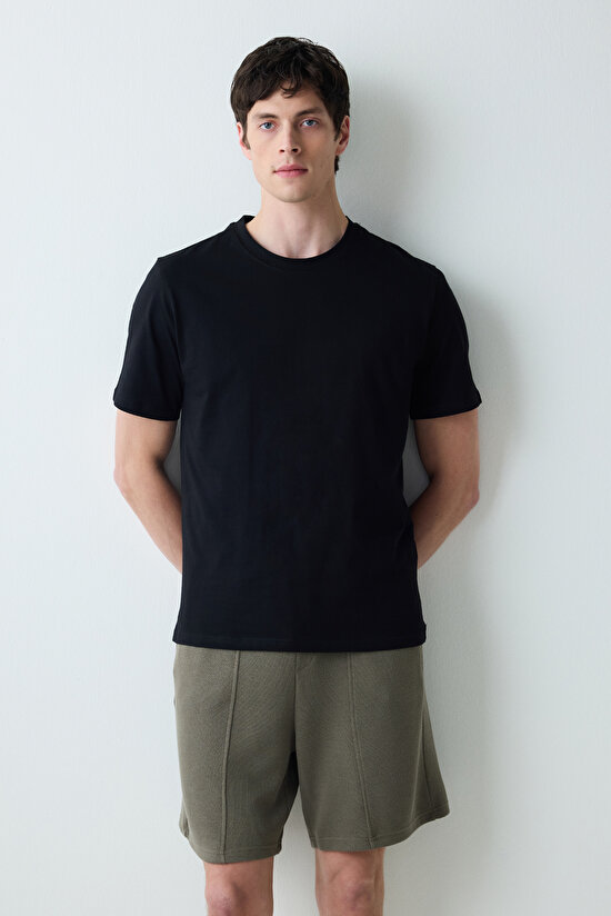 Erkek Timeless Siyah Pijama Üstü - 4