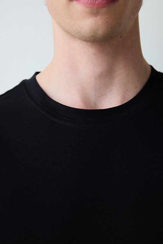 Erkek Timeless Siyah Pijama Üstü - 6