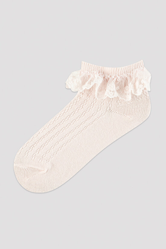 Kız Çocuk Ponpon Soket Çorap - 1