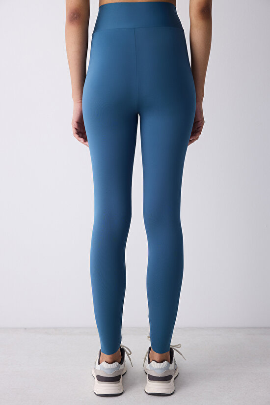 Petrol Renk Yüksek Bel Bilek Boy Zero Feel Tayt - 3