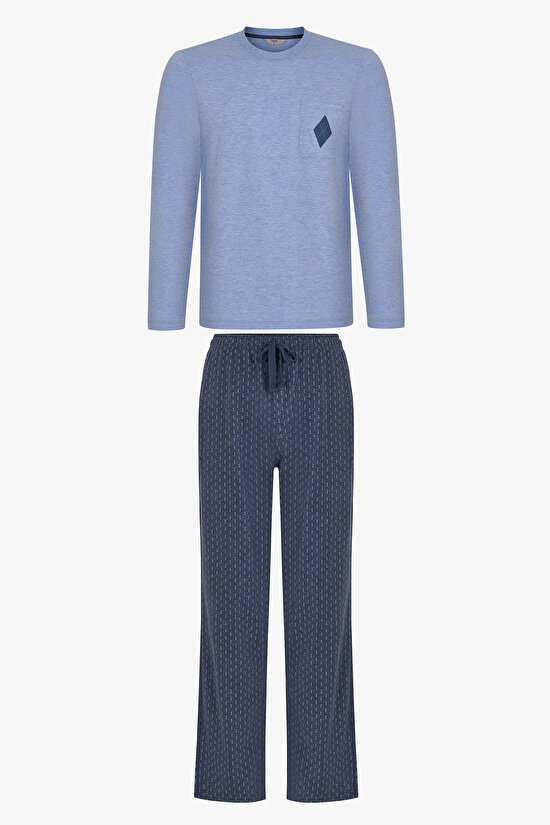Men's Northline Pantolon Long Sleeve Pyjama Set - 1