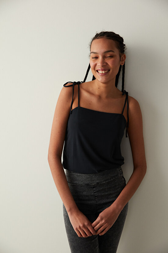 Modal Siyah Bodysuit - 6