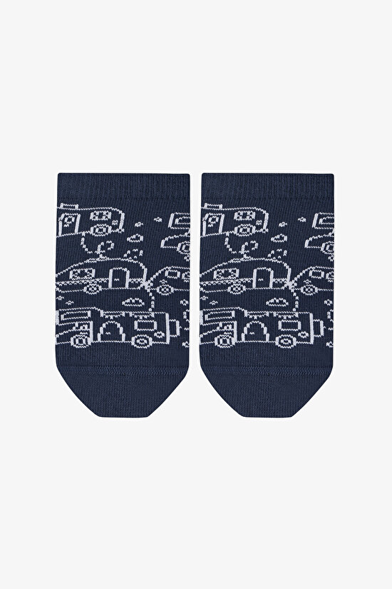 Mavi Erkek Çocuk Adventure Awaits 4'lü Patik Çorap - 3