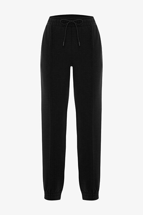Siyah Silky Feel Active Jogger Pantolon - 1