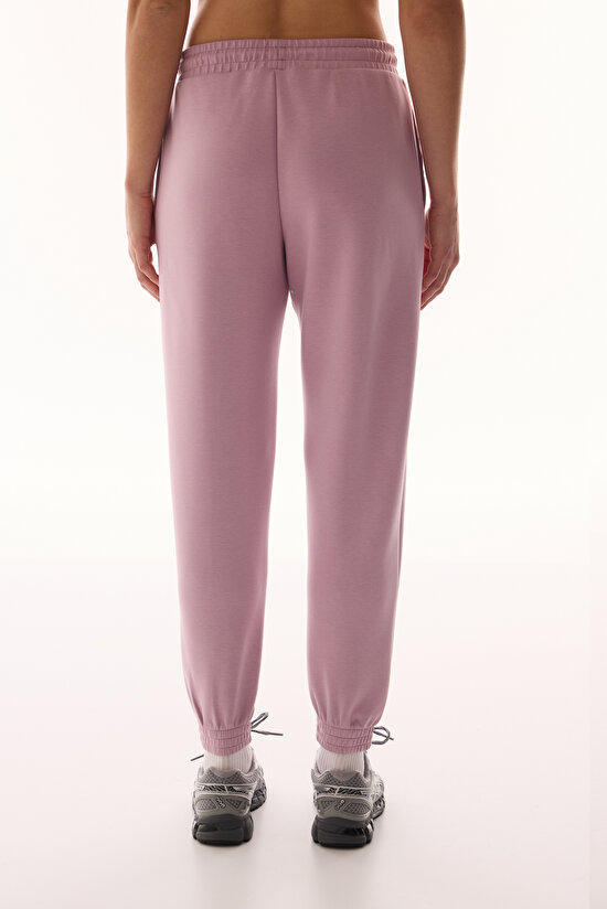 Light Lilac Silky Feel Active Jogger Pants - 3