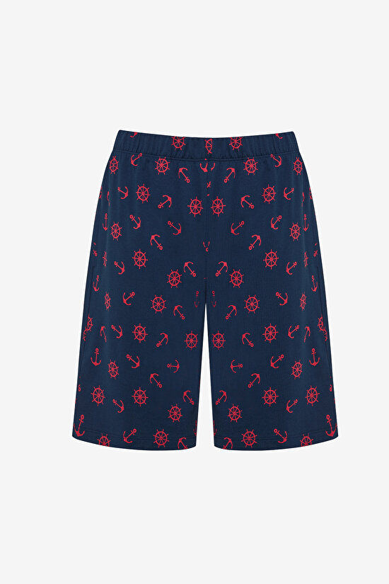 Anchor Çok Renkli Şortlu Pijama Takımı - 3