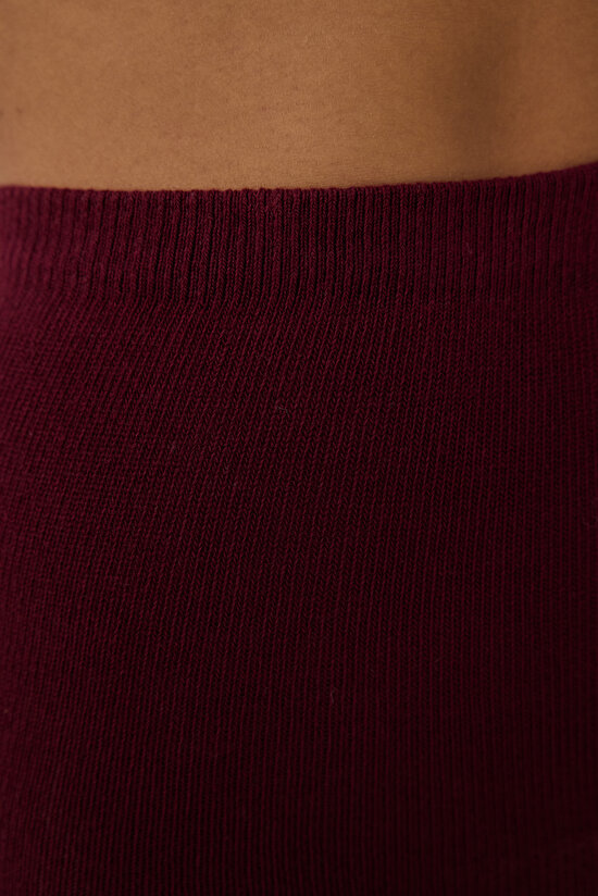 Bordo Colosio Baklava Desenli 100 Denye Mat Külotlu Çorap - 4