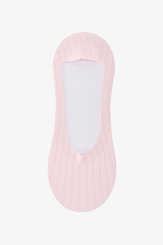 Pembe - Multi Seamless Jacquard 2'li Babet Çorabı - 2