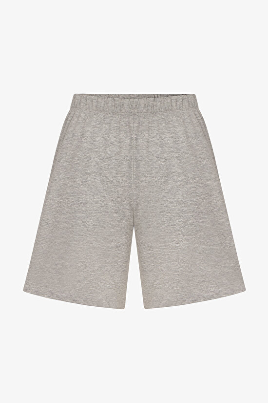 Man Colorful Calm Grey Shorts Pajama Set - 3