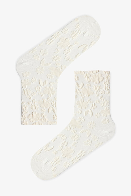 Velvet Flora 2'li Soket Çorap - 3