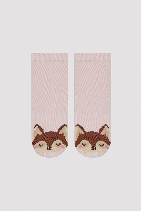 Girls Raccoon and Fox 4in1 Socks - 2