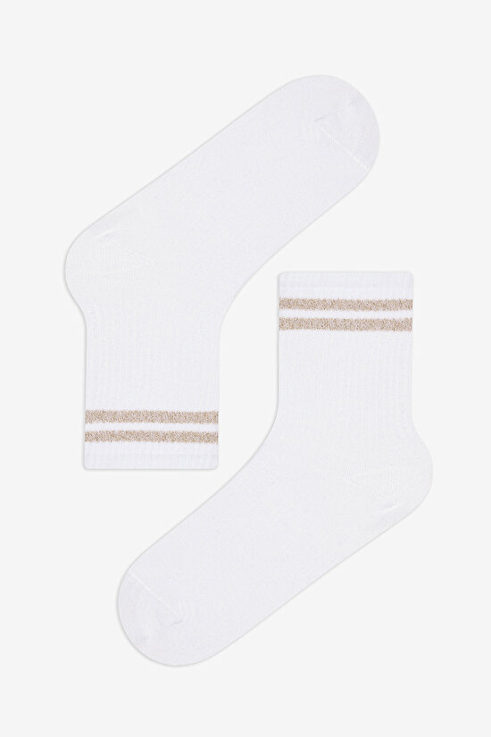 Goldish Line 2li Altın Rengi Renk Tenis Soket Çorap - 3